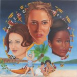 "Przyjaciółki", olej na płótnie, 100x100